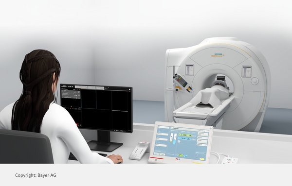 西门子医疗和拜耳展示首个磁共振同步造影成像系统接口